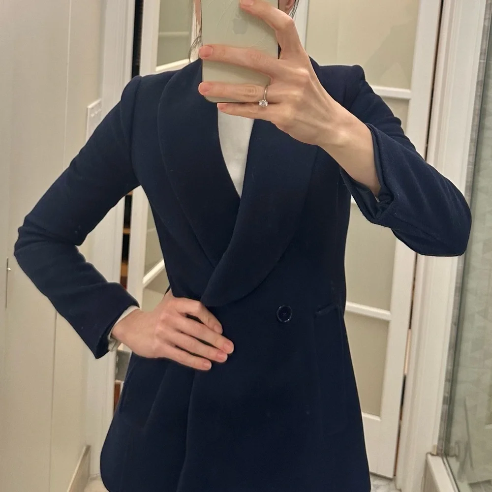 Reiss Malika Ink Navy Women's Blazer - Picture 4 of 7
